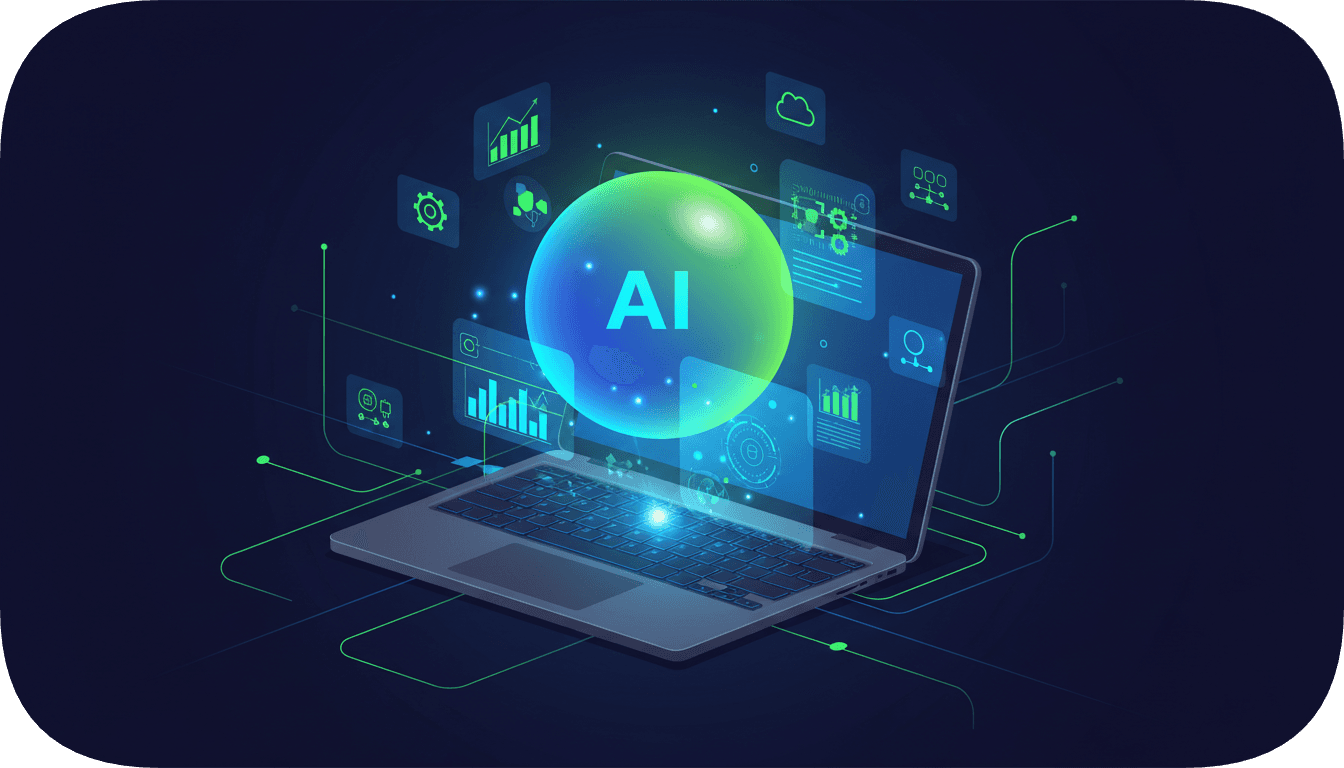 Abstract brain silhouette made of layered gradients